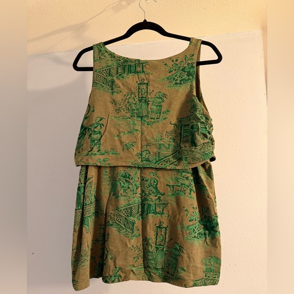 Green Patterned Tank Top - Picture 2 of 7